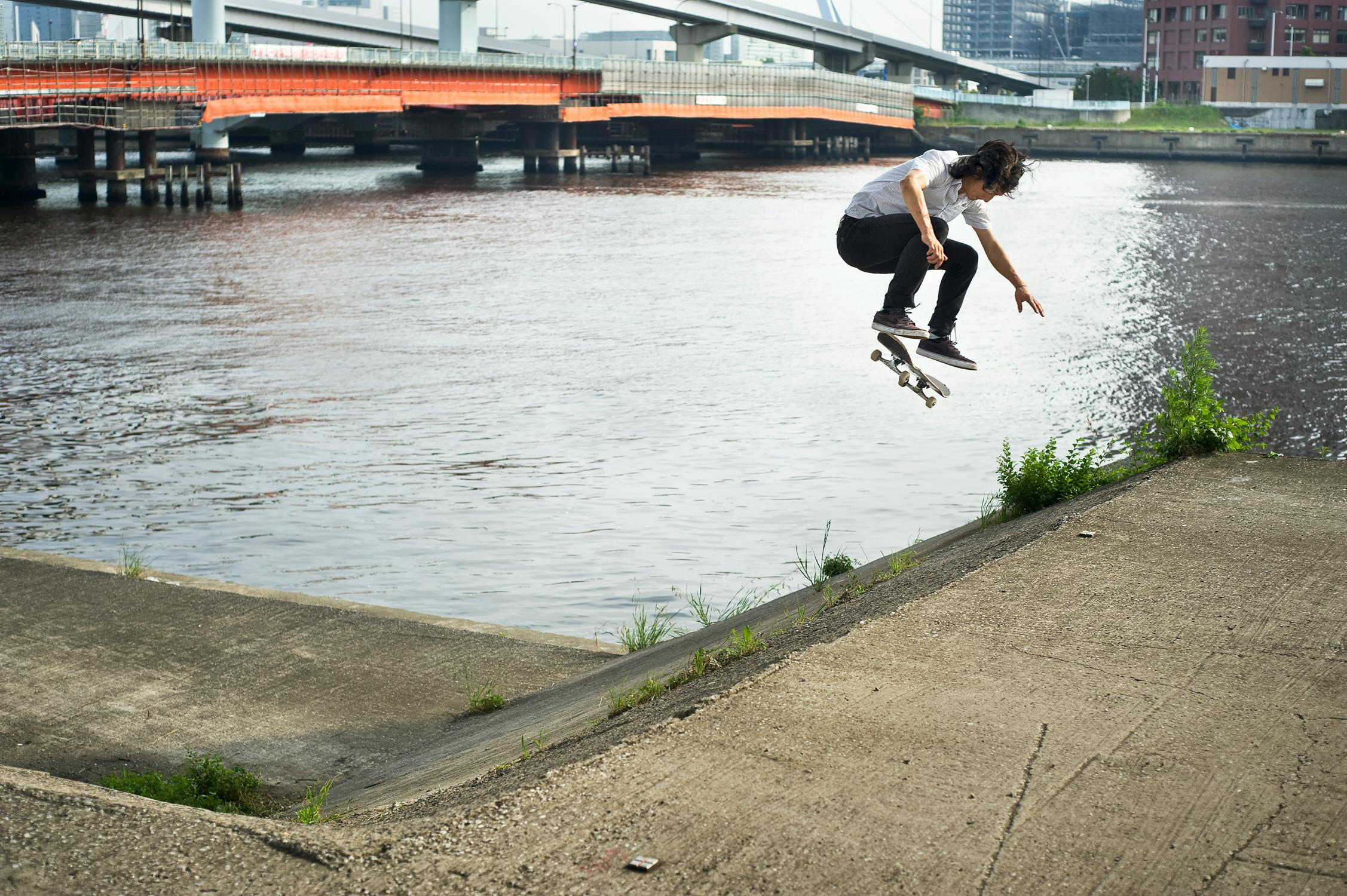 HIROYUKI MATSUO, FAKIE FRONTSIDE KICKFLIP, ODAIBA TOKYO