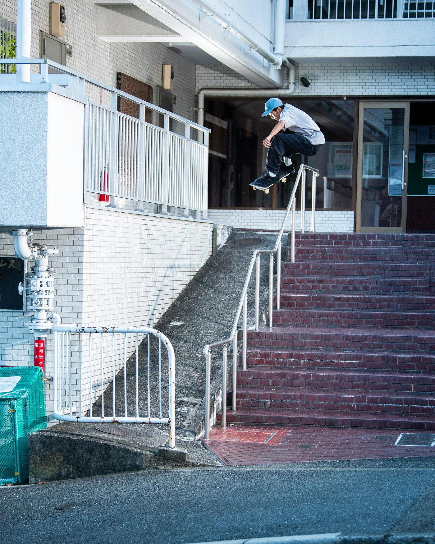 Shintaro Hongo/ ollie over the rail, Yokosuka 2024