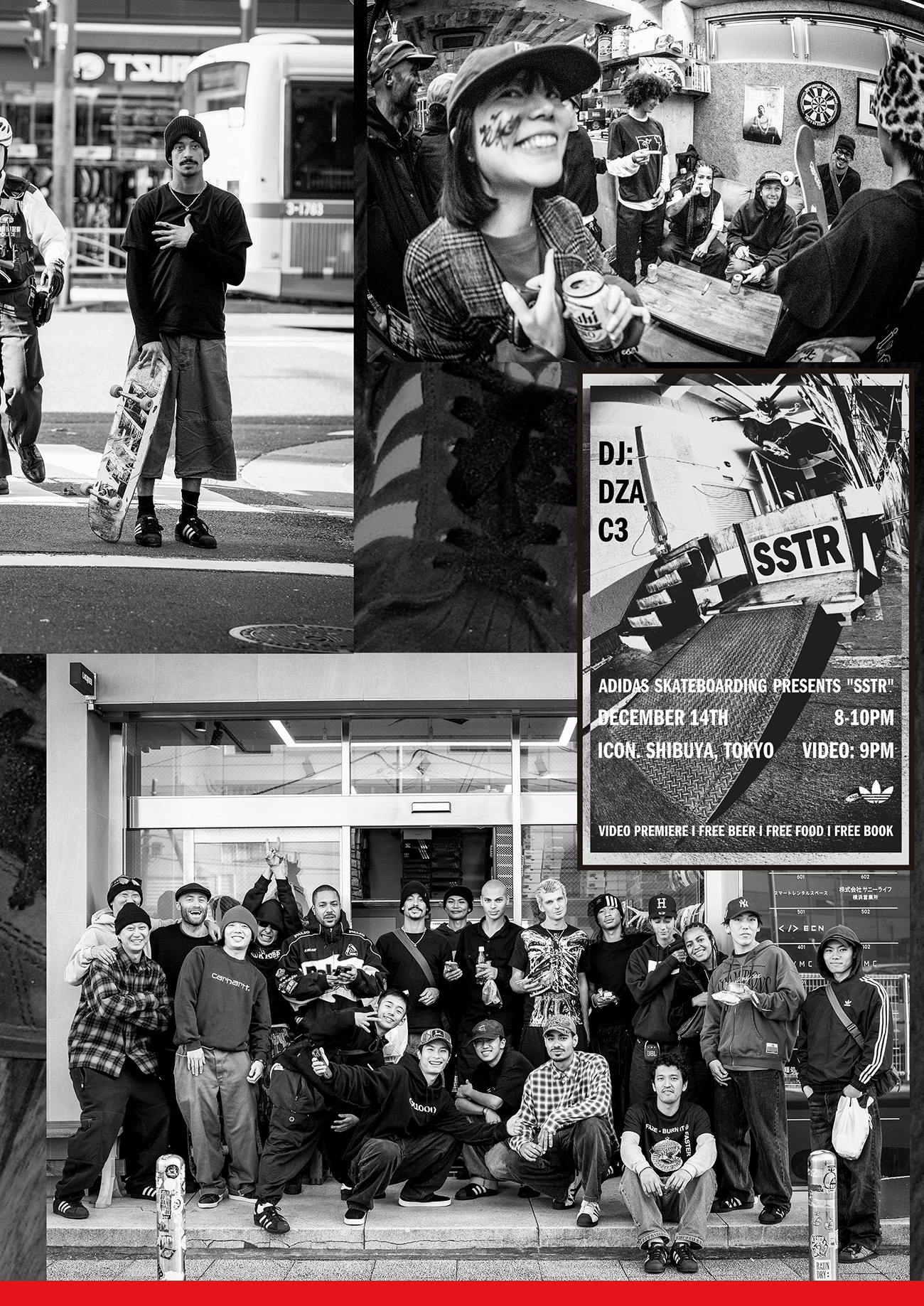 Heitor and fan, SSTR gang in Lacquer skateshop.