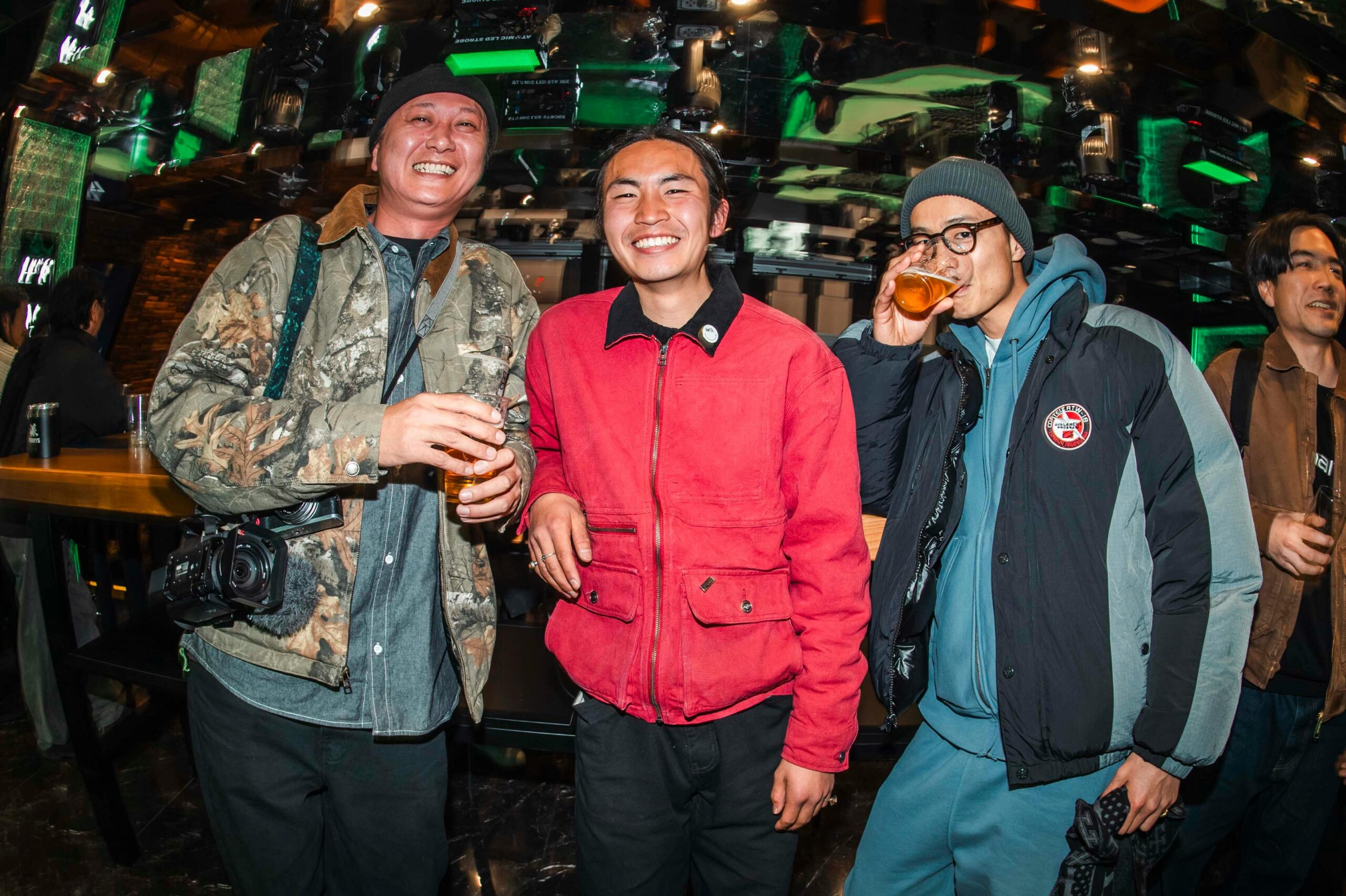 Videographer Kamekyo, Daiki Hoshino and Tsuyoshi.