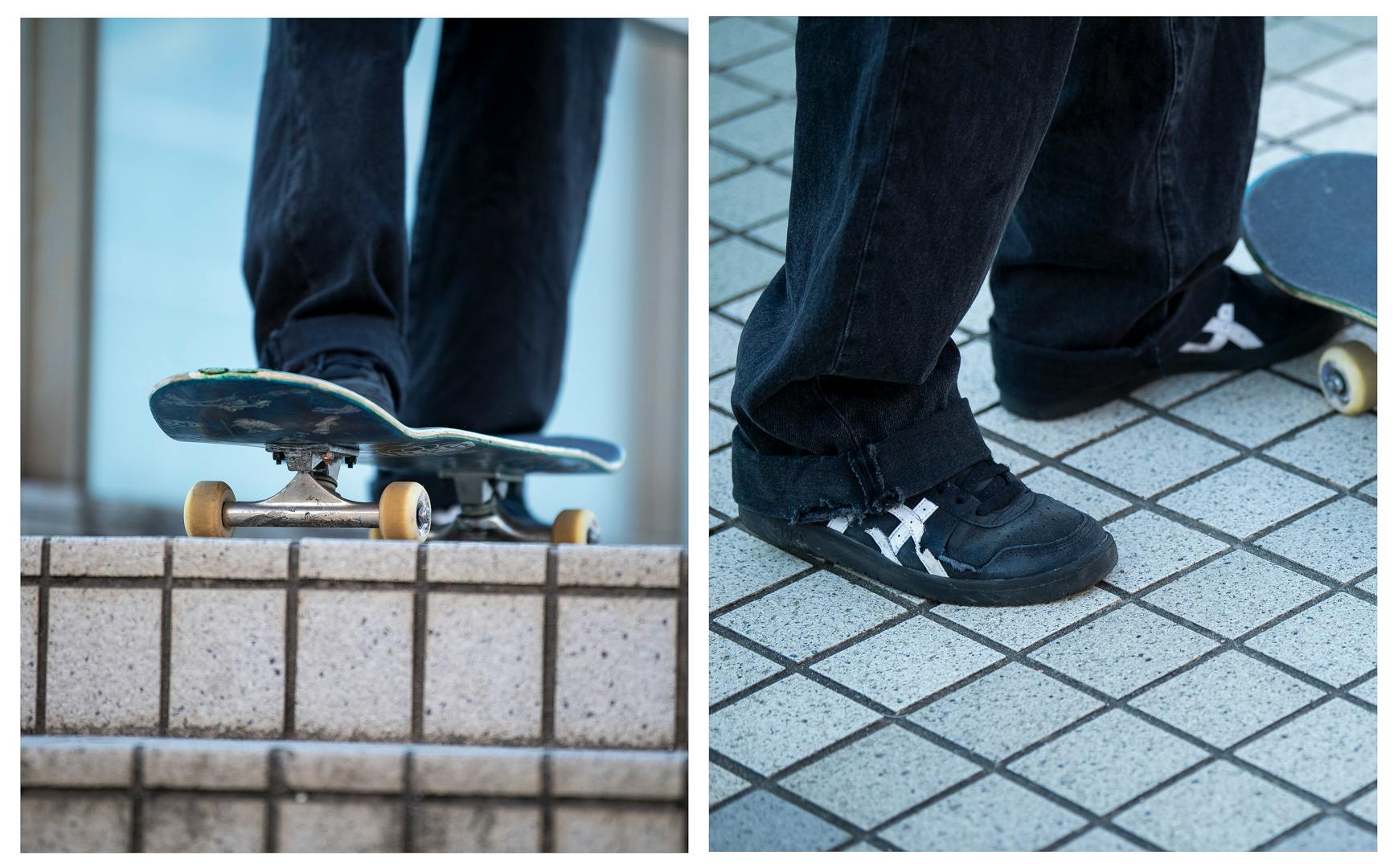 Around Sena's feet.