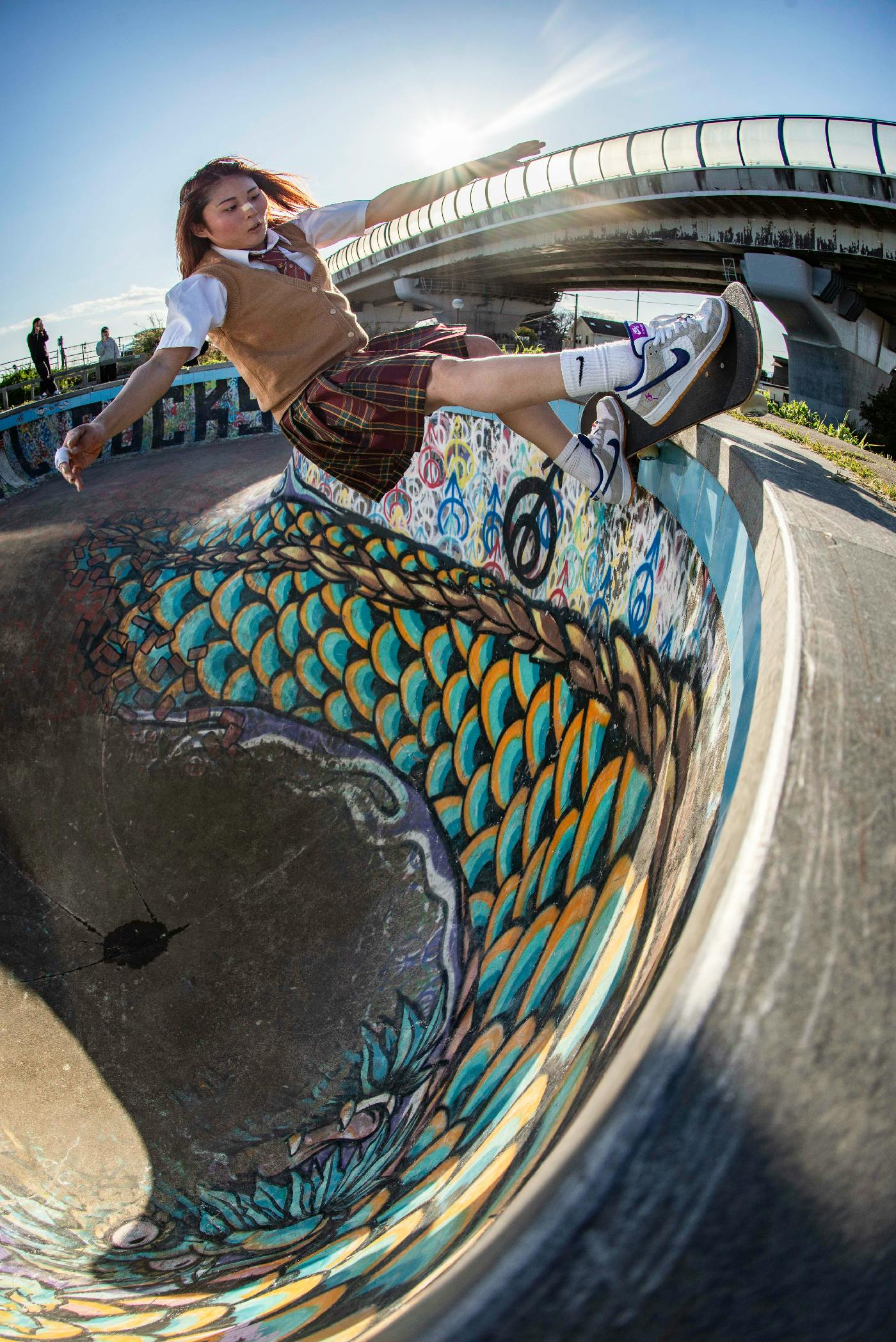 Frontside Feeble @Devil sox Photo by Azusa Adachi