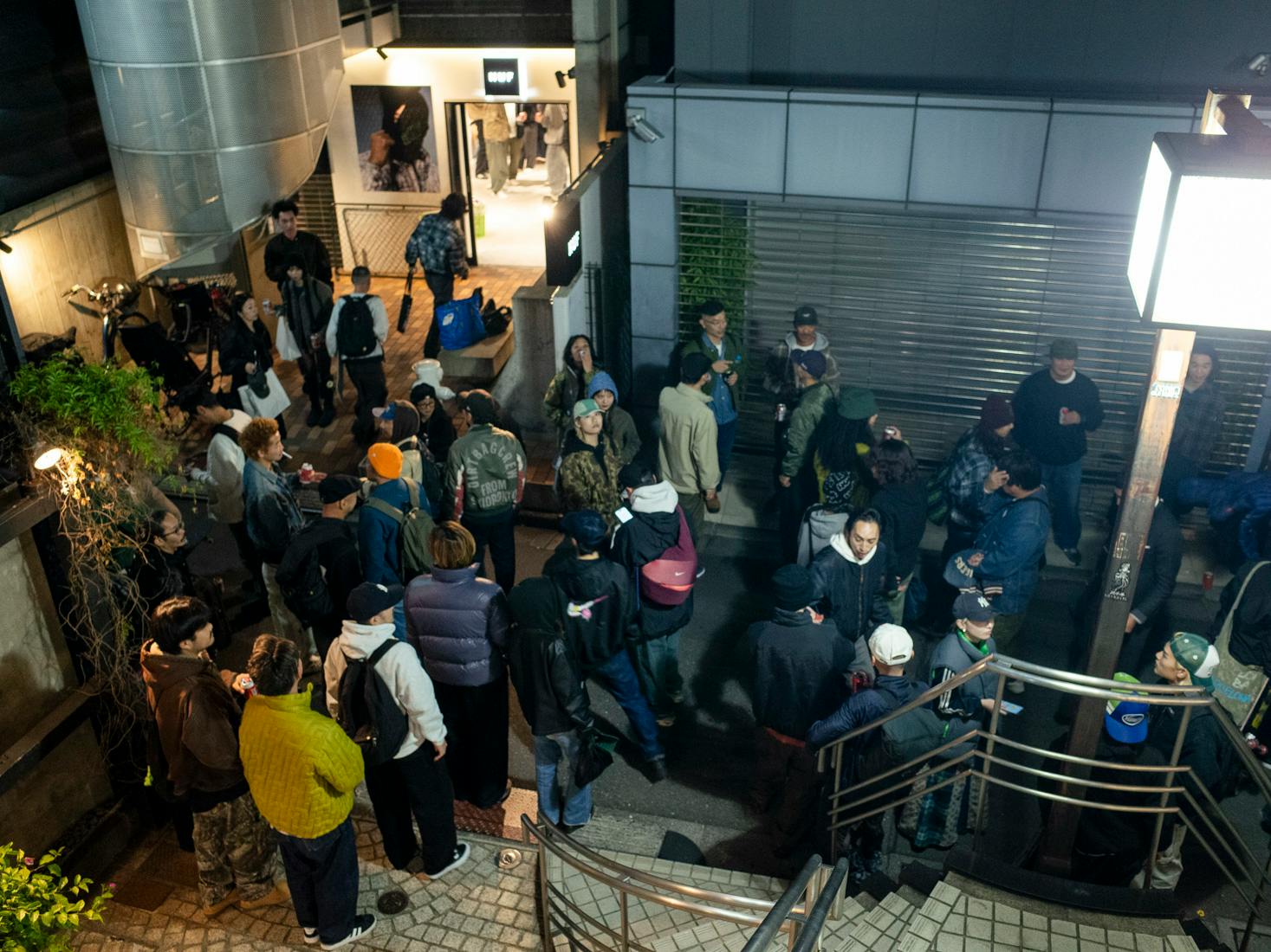 After screening. Full of People on the street.