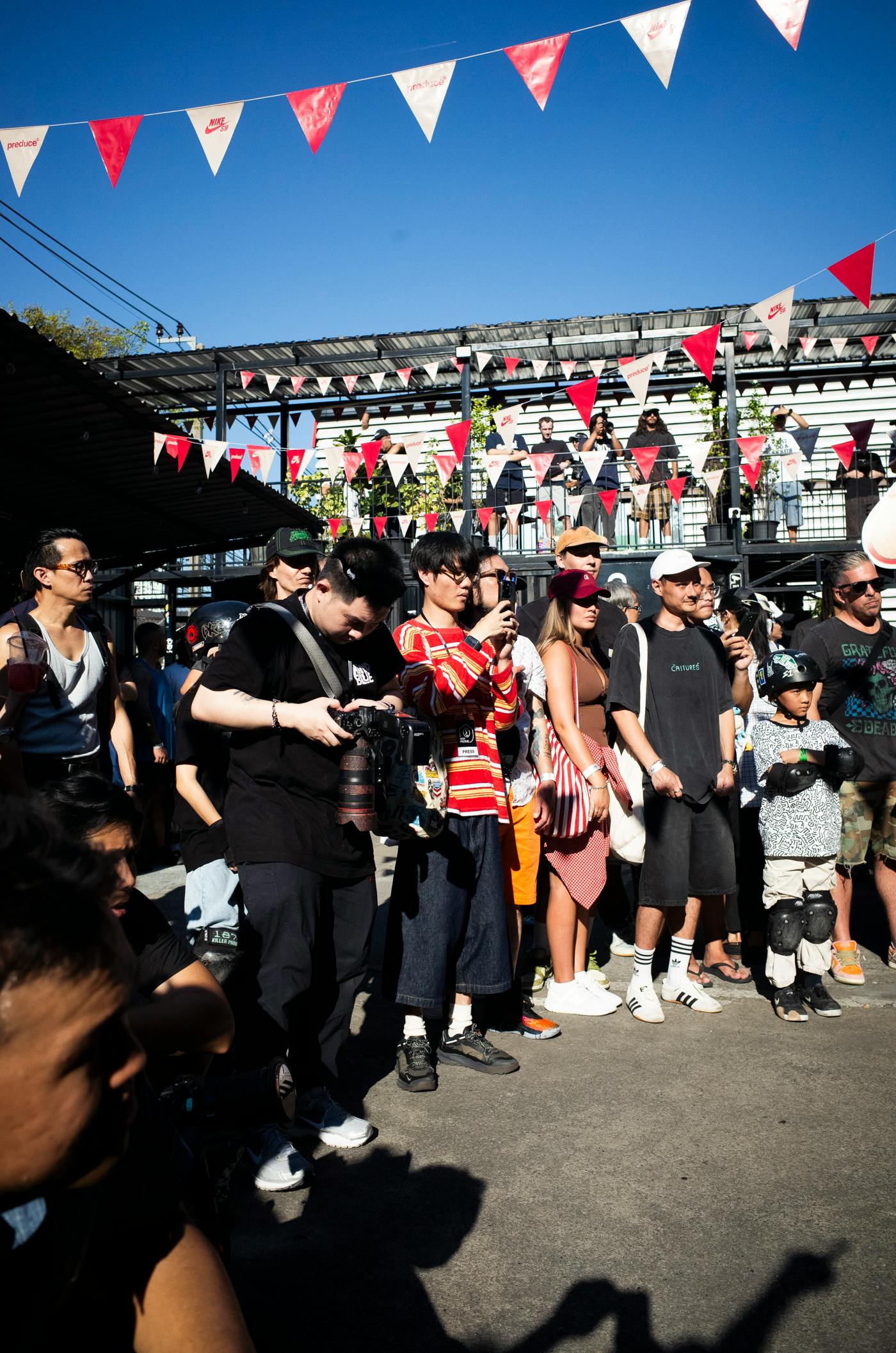 The party was packed—not just with skaters, but sneakerheads and local media too.